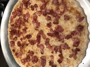 IMG_5346 Add Bacon to the Pie Crust for the Tomato, Bacon & Pesto Tart